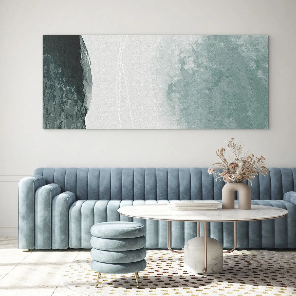 Üveg kép - Találkozás a köddel - 100x40 cm