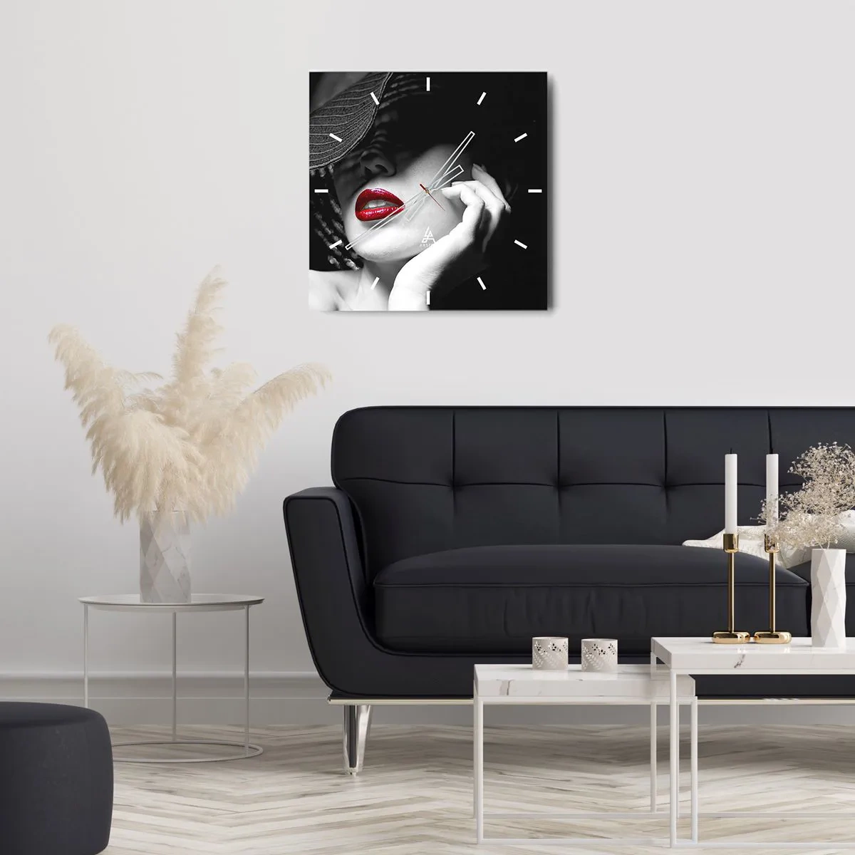 Falióra, Óra - Egy tanulmány Scarletben - 40x40 cm