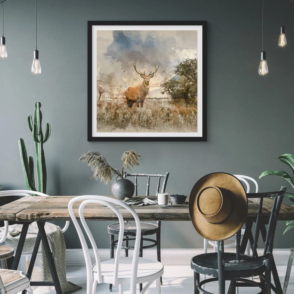 Poszter fehér keretben - Becsület – erő – méltóság - 40x40 cm