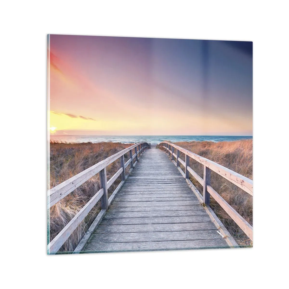 Üveg kép - Balti esti aurora - 30x30 cm