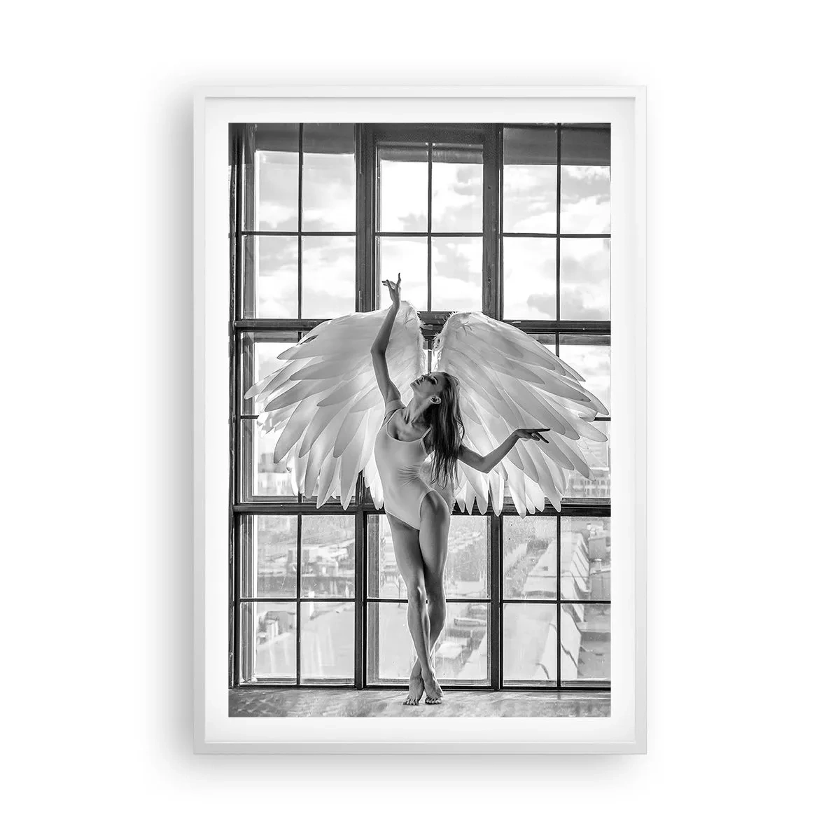 Poszter fekete keretben - Angyalok városa? - 61x91 cm