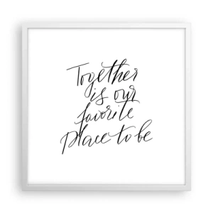 Poszter fekete keretben - Te is érzed? - 50x50 cm