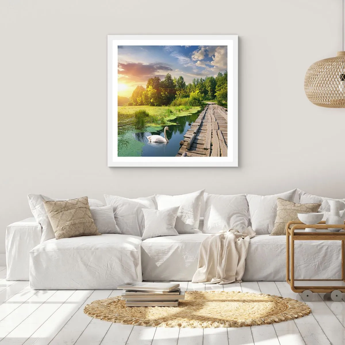 Poszter fekete keretben - Nyár, mindenhol nyár - 30x30 cm