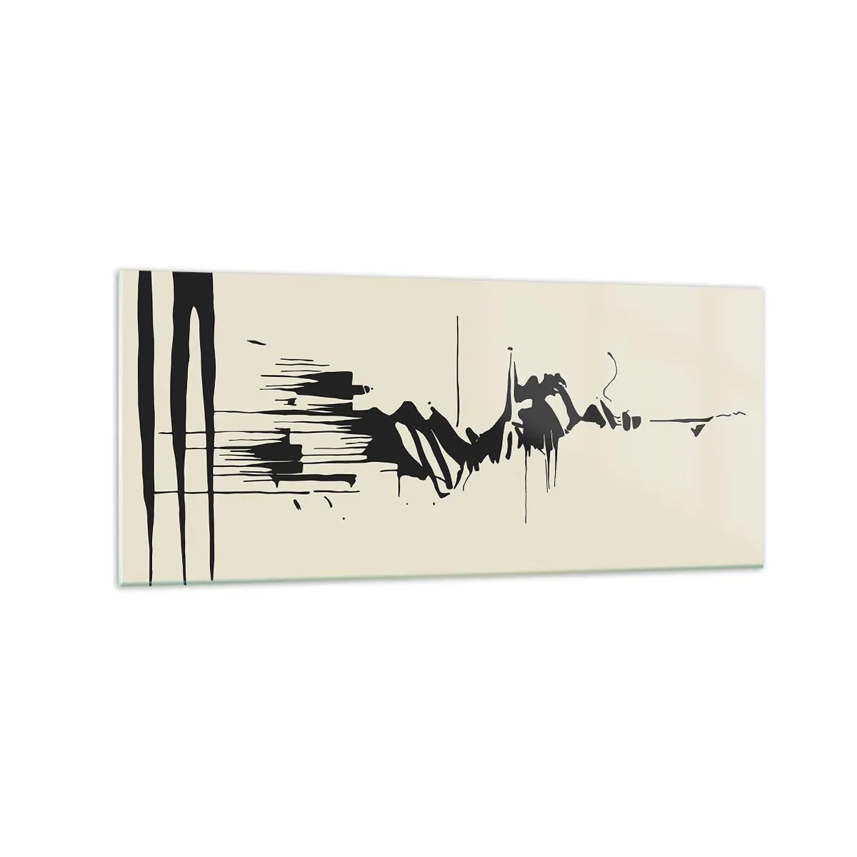 Üveg kép - Sietős absztrakció - 120x50 cm