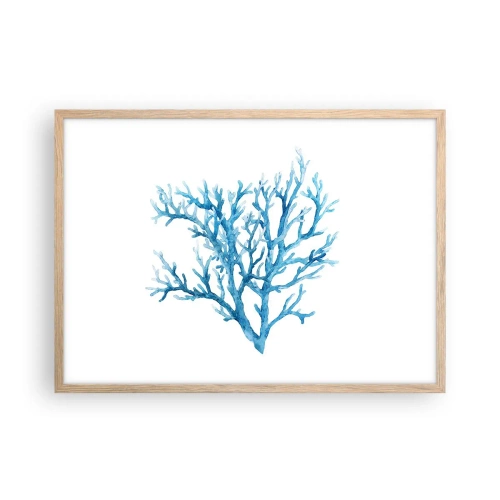 Poszter világos tölgy keretben - Tengeri filigrán - 70x50 cm