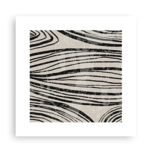 Poszter - Vonalak csobbanása - 30x30 cm