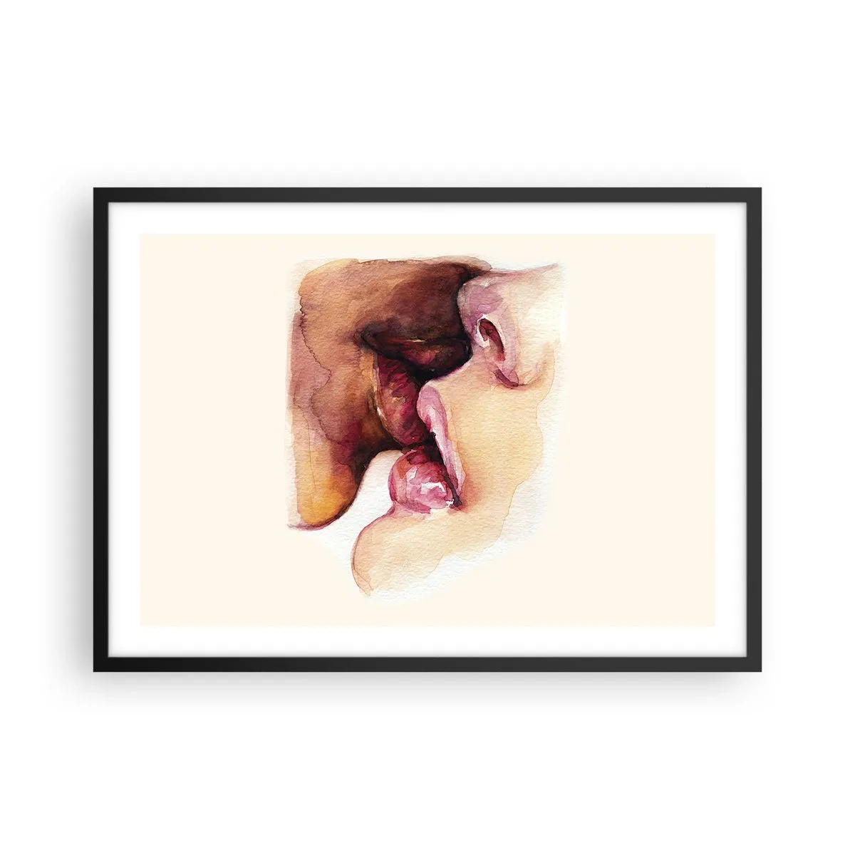 Poszter fehér keretben - Mint éjszaka és nap, föld és ég - 70x50 cm