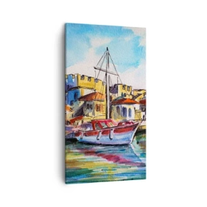 Vászonkép - Szivárványos délután - 45x80 cm