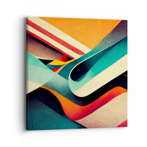 Vászonkép - Intenzív kompozíció - 40x40 cm