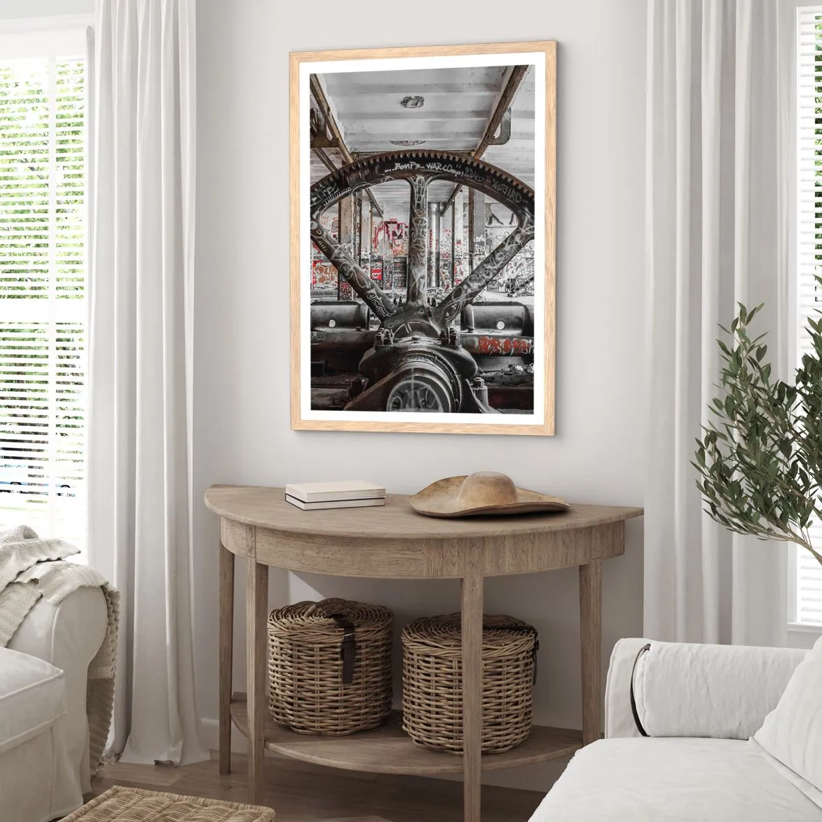 Poszter világos tölgy keretben - A gyár titkos élete - 61x91 cm