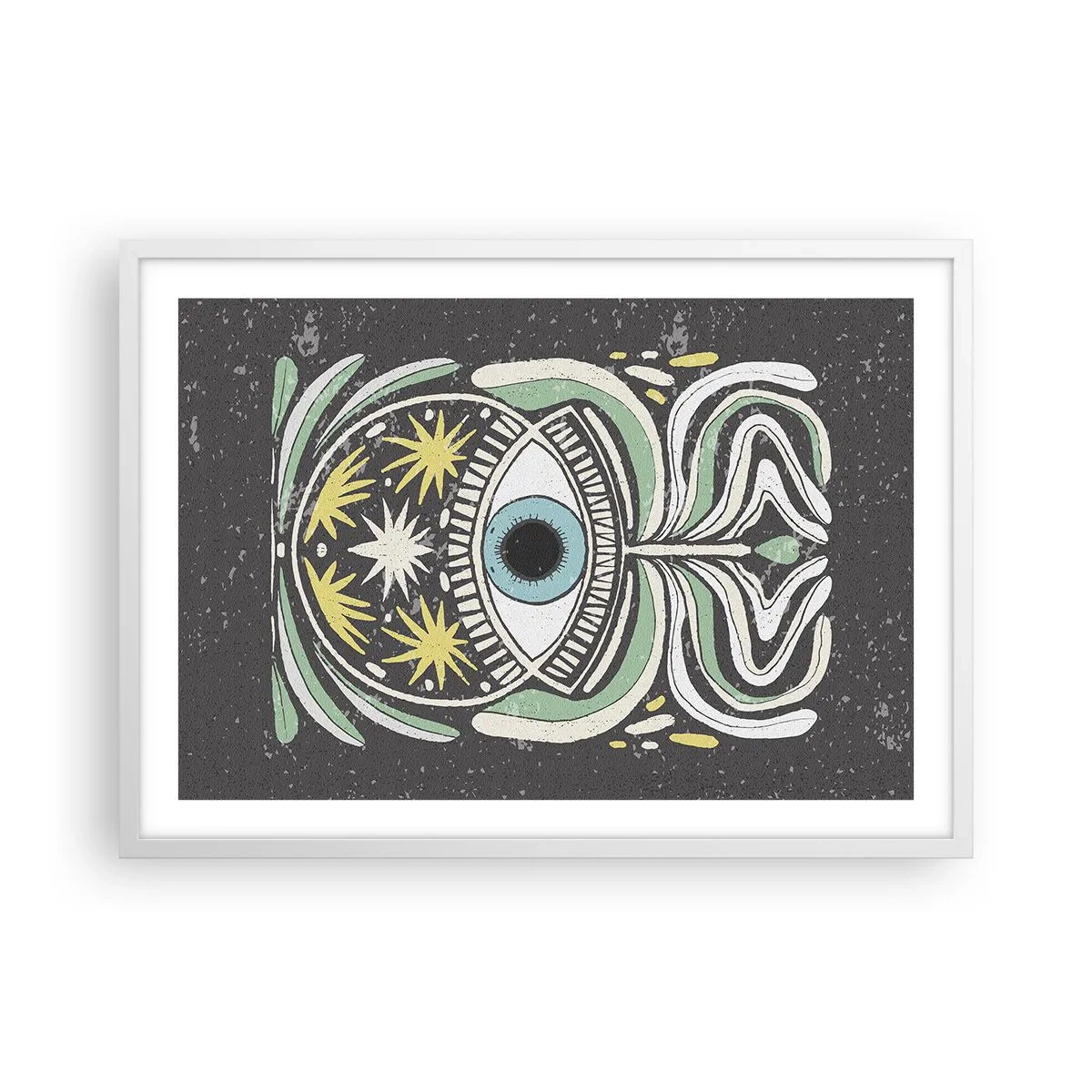 Poszter fekete keretben - Törzsi rituálék - 70x50 cm
