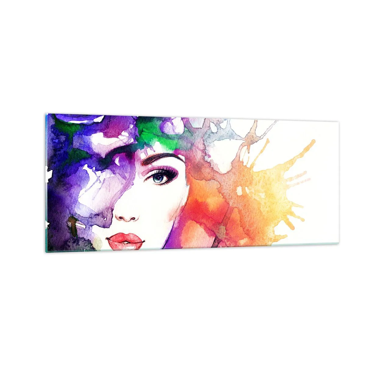 Üveg kép - Fejjel a felhőkben - 100x40 cm
