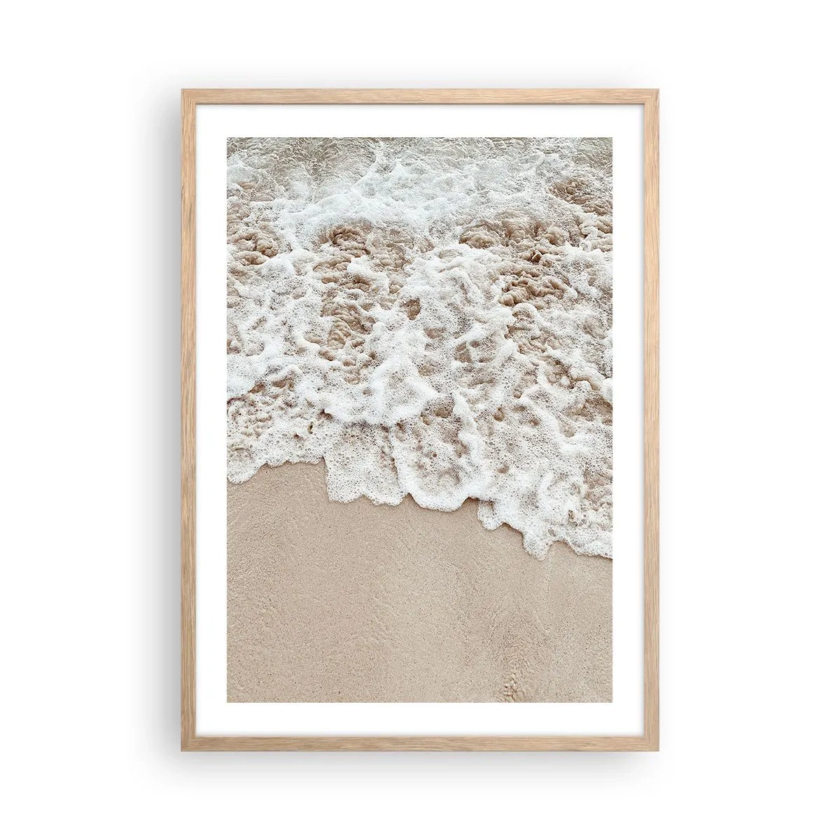 Poszter világos tölgy keretben - Mindjárt jövök. - 50x70 cm