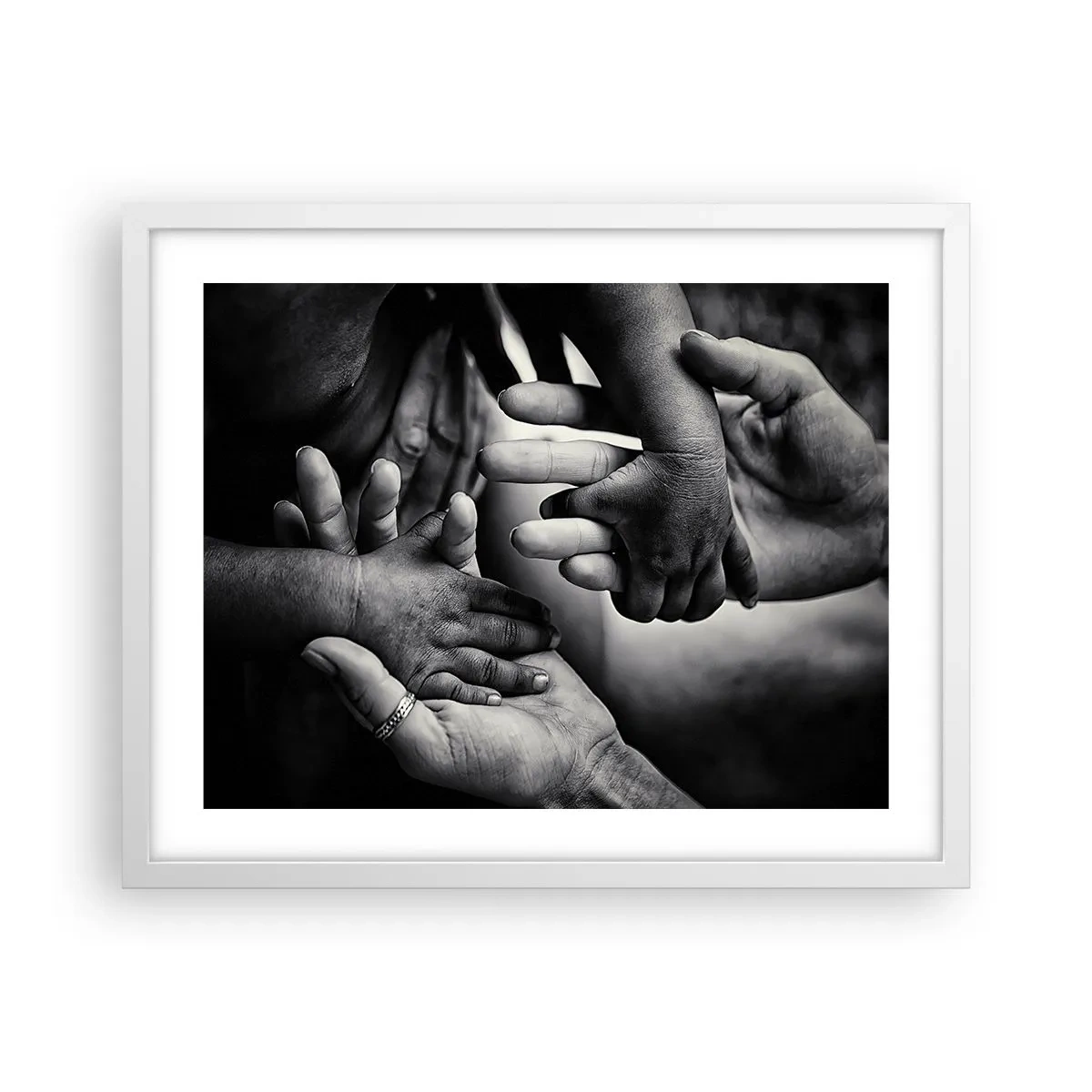 Poszter fekete keretben - Embernek lenni - 50x40 cm