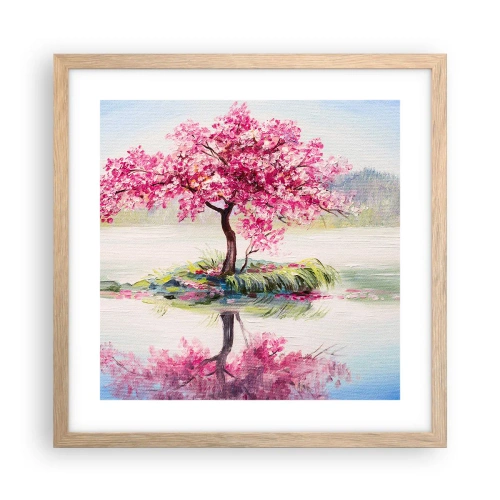 Poszter világos tölgy keretben - A tavasz ünnepe - 40x40 cm