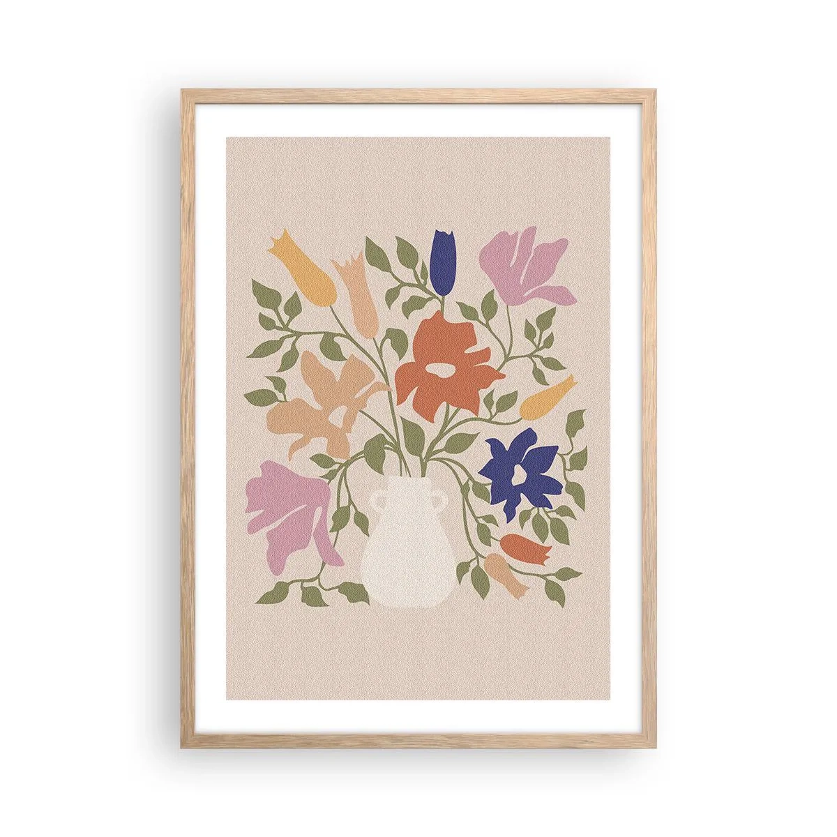 Poszter világos tölgy keretben - Egy finom csokor - 50x70 cm