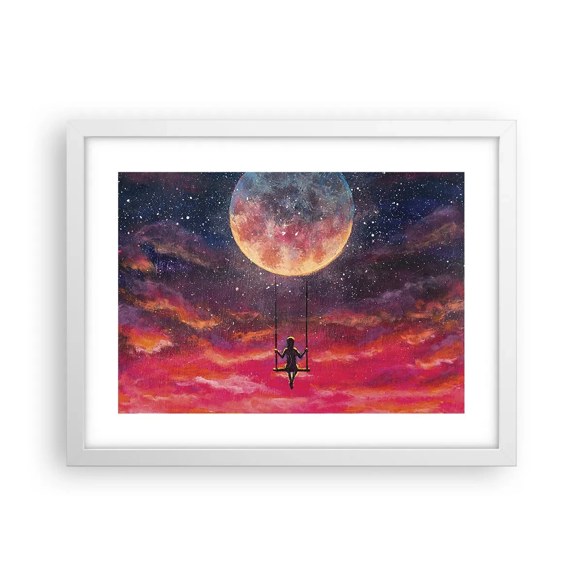 Poszter fekete keretben - Álmodozva - 40x30 cm