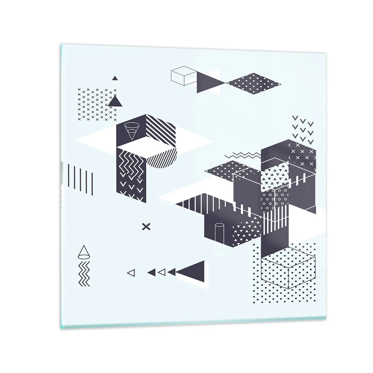 Üveg kép - Lélekben a matematika - 70x70 cm