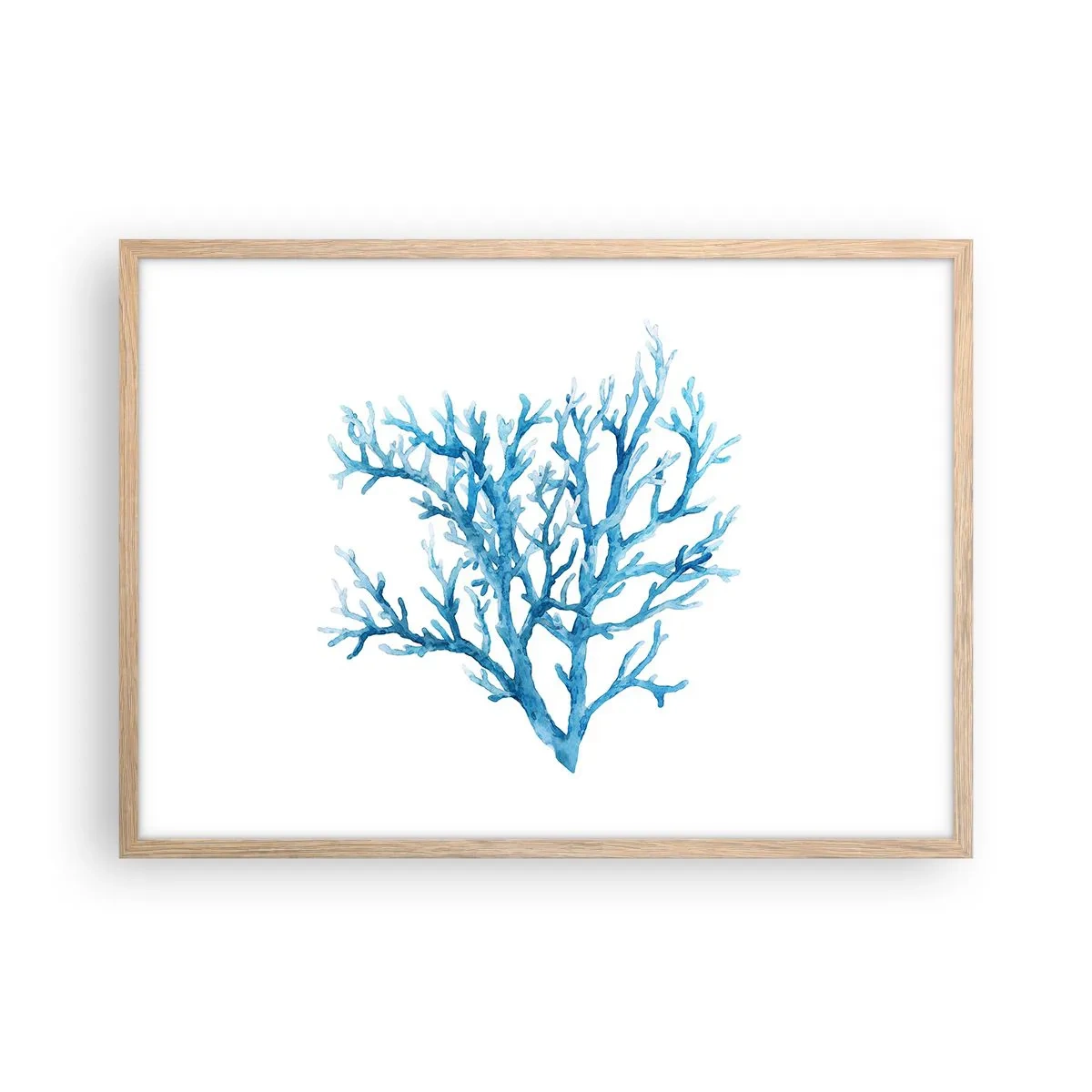 Poszter világos tölgy keretben - Tengeri filigrán - 70x50 cm