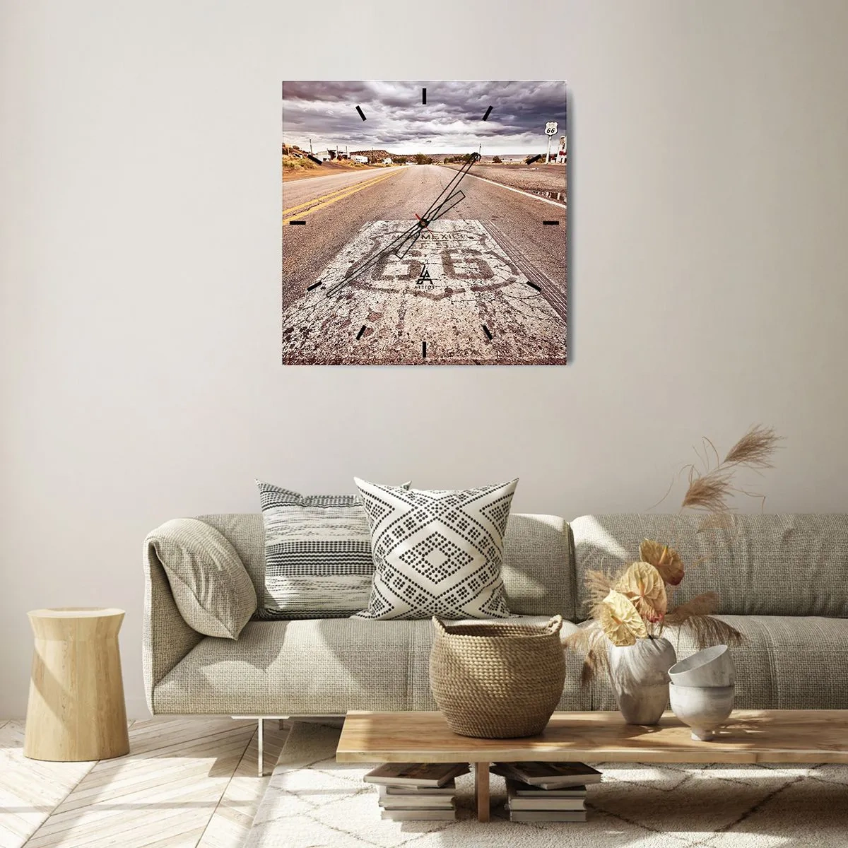 Falióra, Óra - Mother Road – amerikai legenda - 40x40 cm