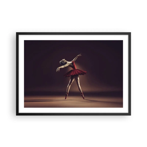 Poszter fehér keretben - Egy prima balerina - 70x50 cm