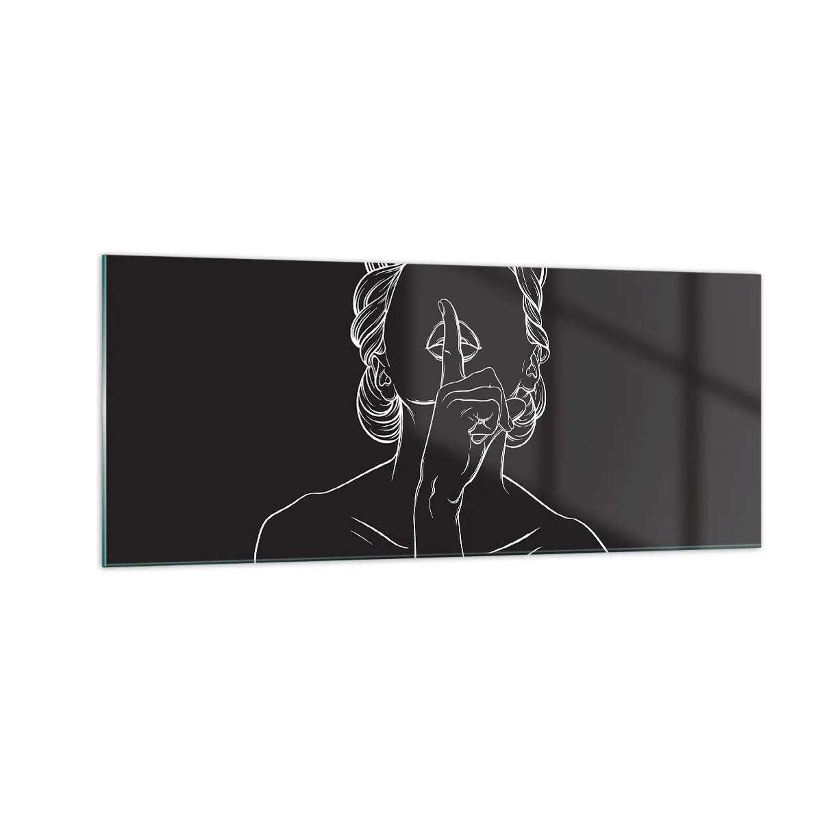 Üveg kép - A szépség csendben virágzik - 100x40 cm