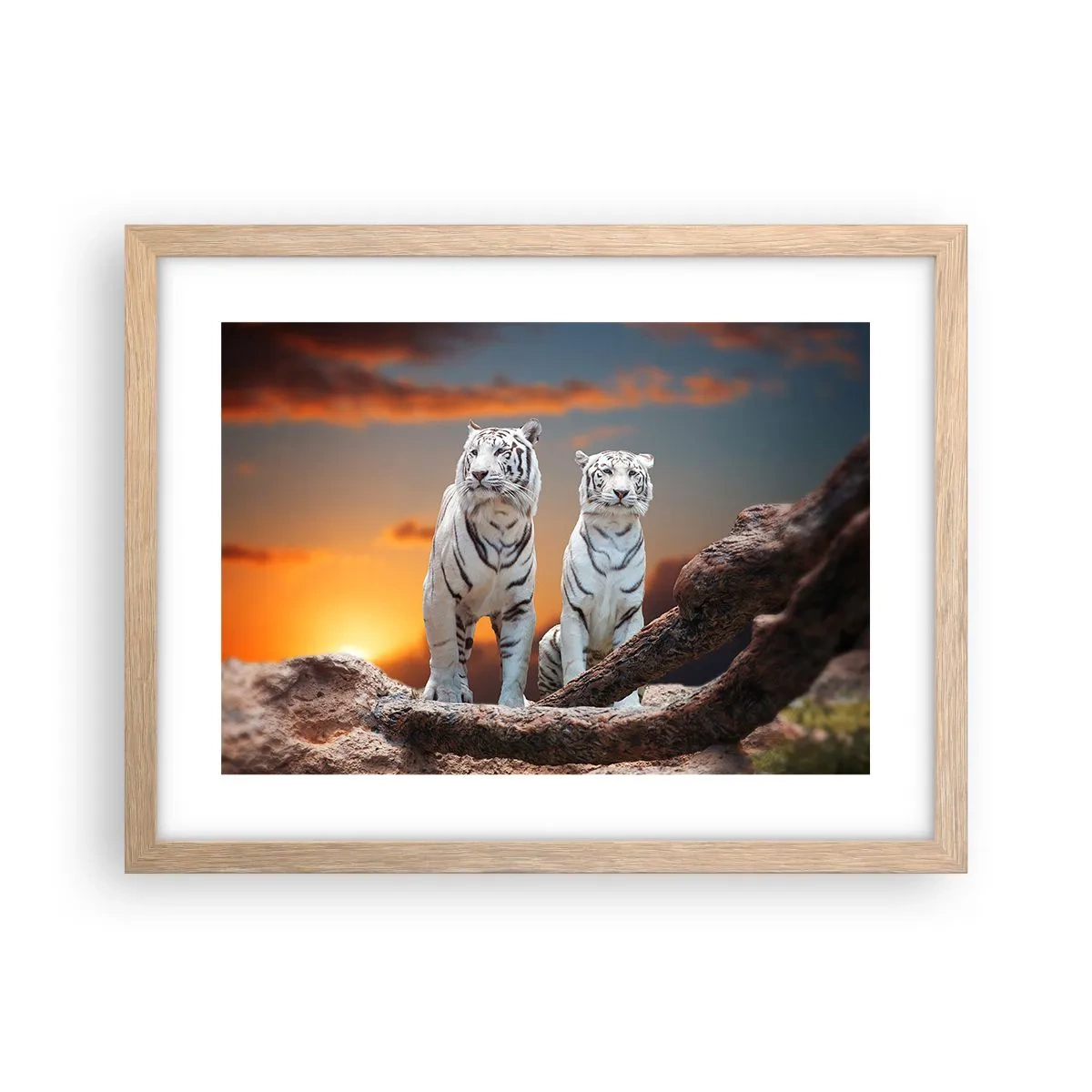 Poszter világos tölgy keretben - Akárcsak Narnia - 40x30 cm