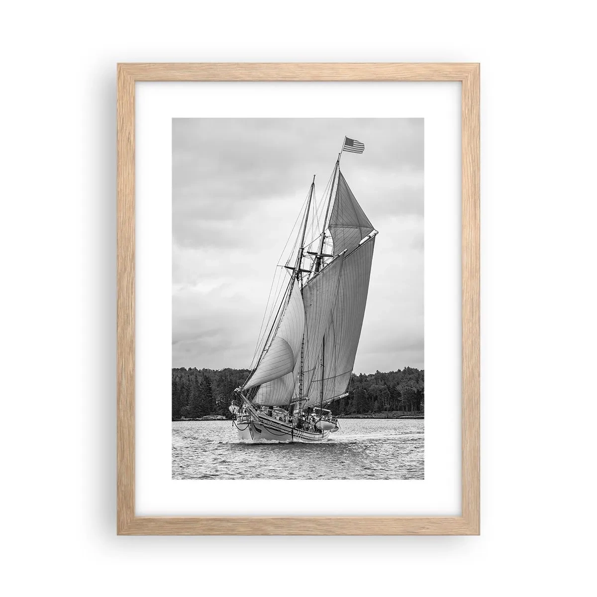 Poszter világos tölgy keretben - A szél testvérei - 30x40 cm