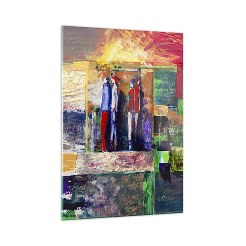 Üveg kép - Kapcsolatok és érzelmek - 50x70 cm