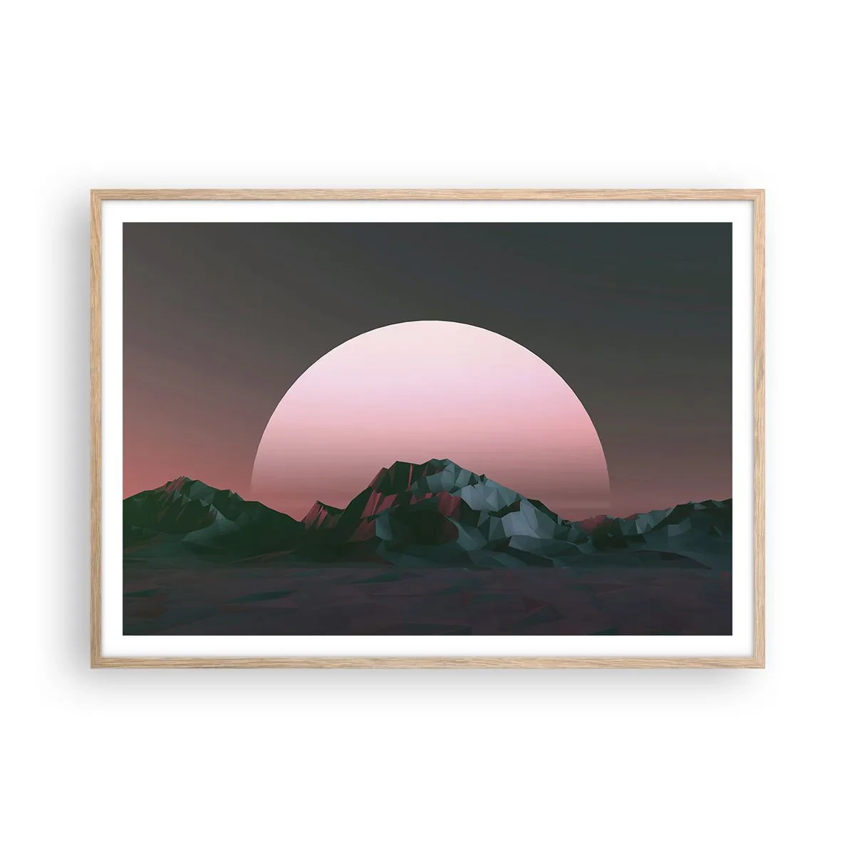 Poszter világos tölgy keretben - Egy szomszéd galaxisban - 100x70 cm