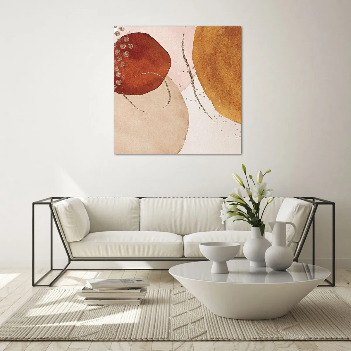 Üveg kép - Gömbölyűség és mozgás - 50x50 cm