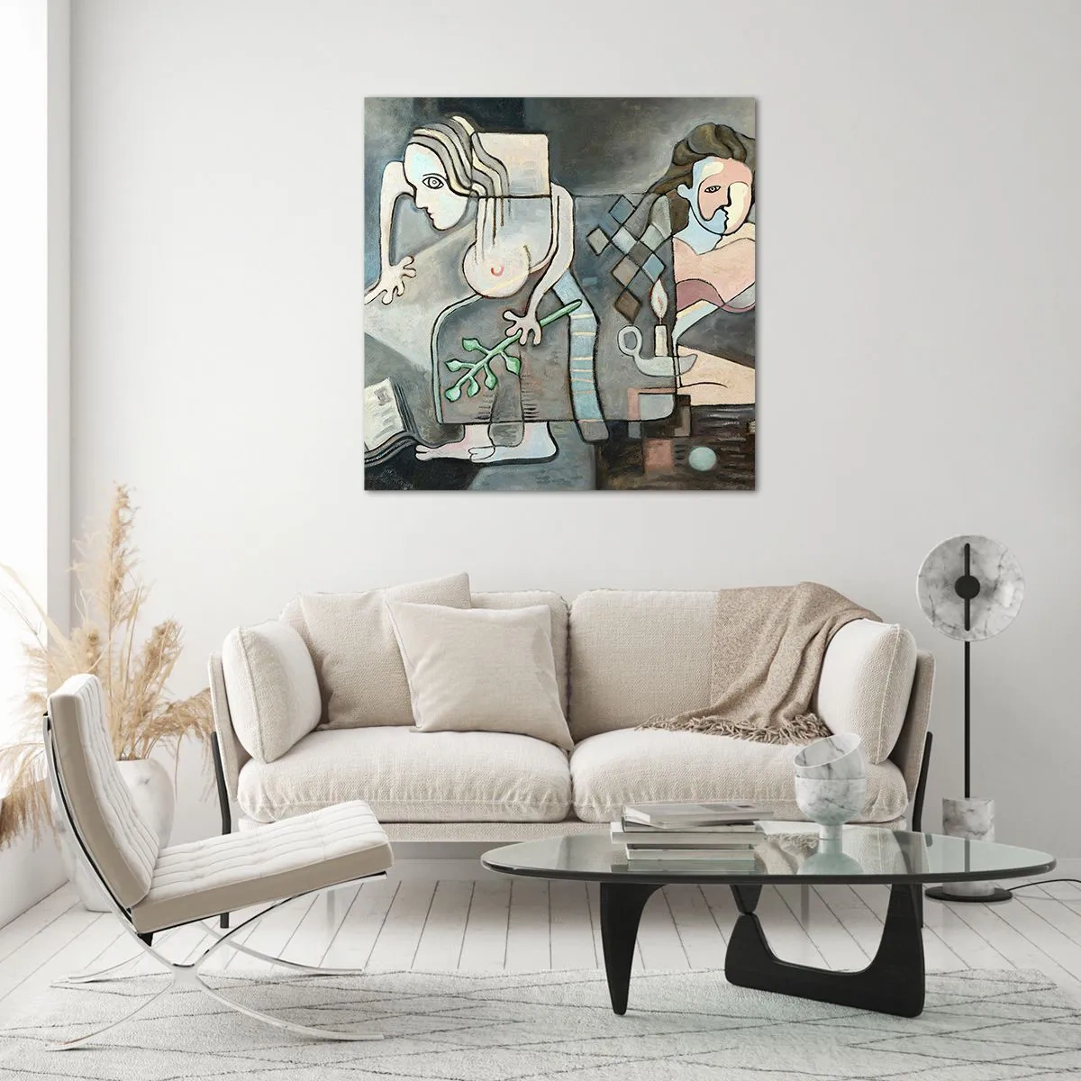 Üveg kép - Lélek és matéria mozaikja - 60x60 cm