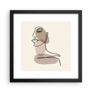 Poszter fehér keretben - Egy bizonyos szépségvonal - 30x30 cm