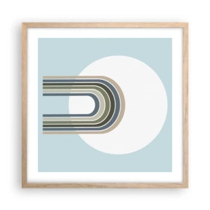 Poszter világos tölgy keretben - Ellenállhatatlan vonzalom - 50x50 cm