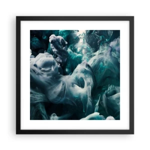 Poszter fehér keretben - A színek mozgása - 40x40 cm