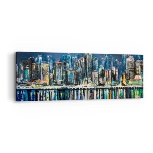 Vászonkép - Lámpák kaszkádja - 90x30 cm