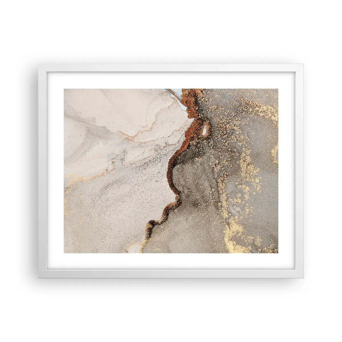 Poszter fekete keretben - A színek határán - 50x40 cm