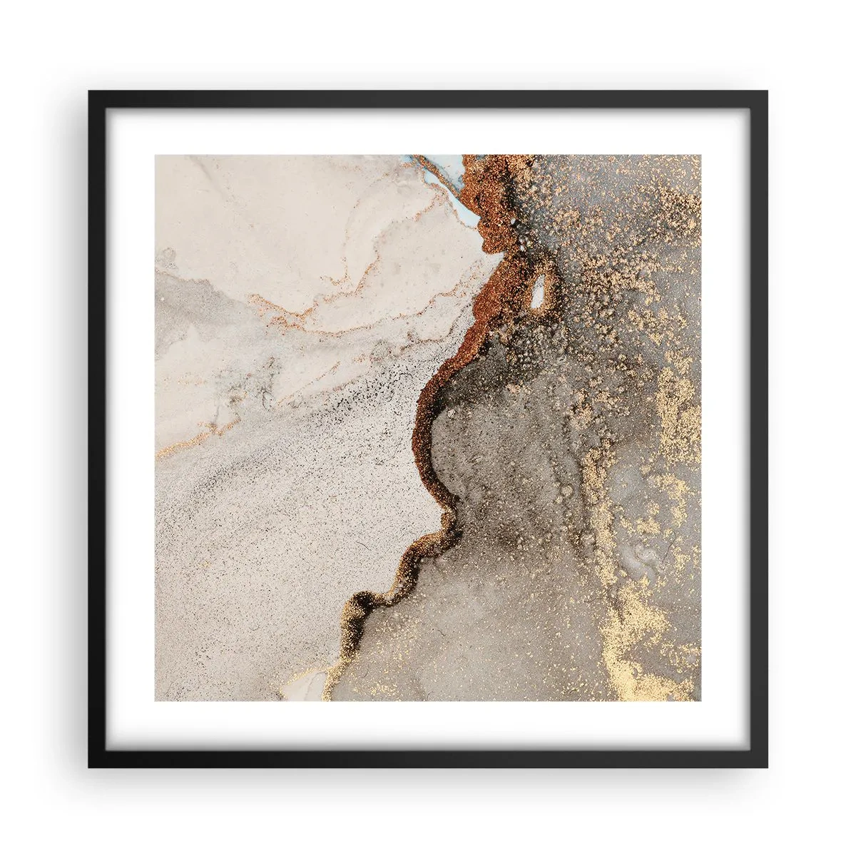 Poszter fehér keretben - A színek határán - 50x50 cm