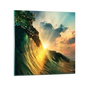 Üveg kép - Szörfös, hol vagy? - 50x50 cm