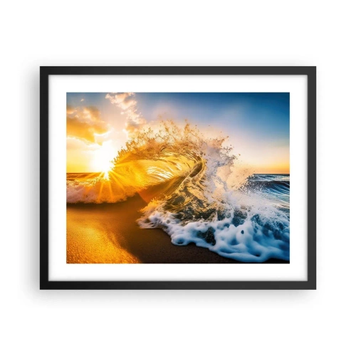 Poszter fehér keretben - Játék a homokban - 50x40 cm