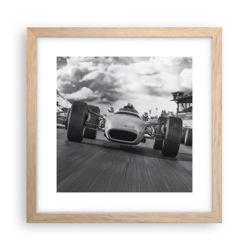 Poszter világos tölgy keretben - Van erő! - 30x30 cm