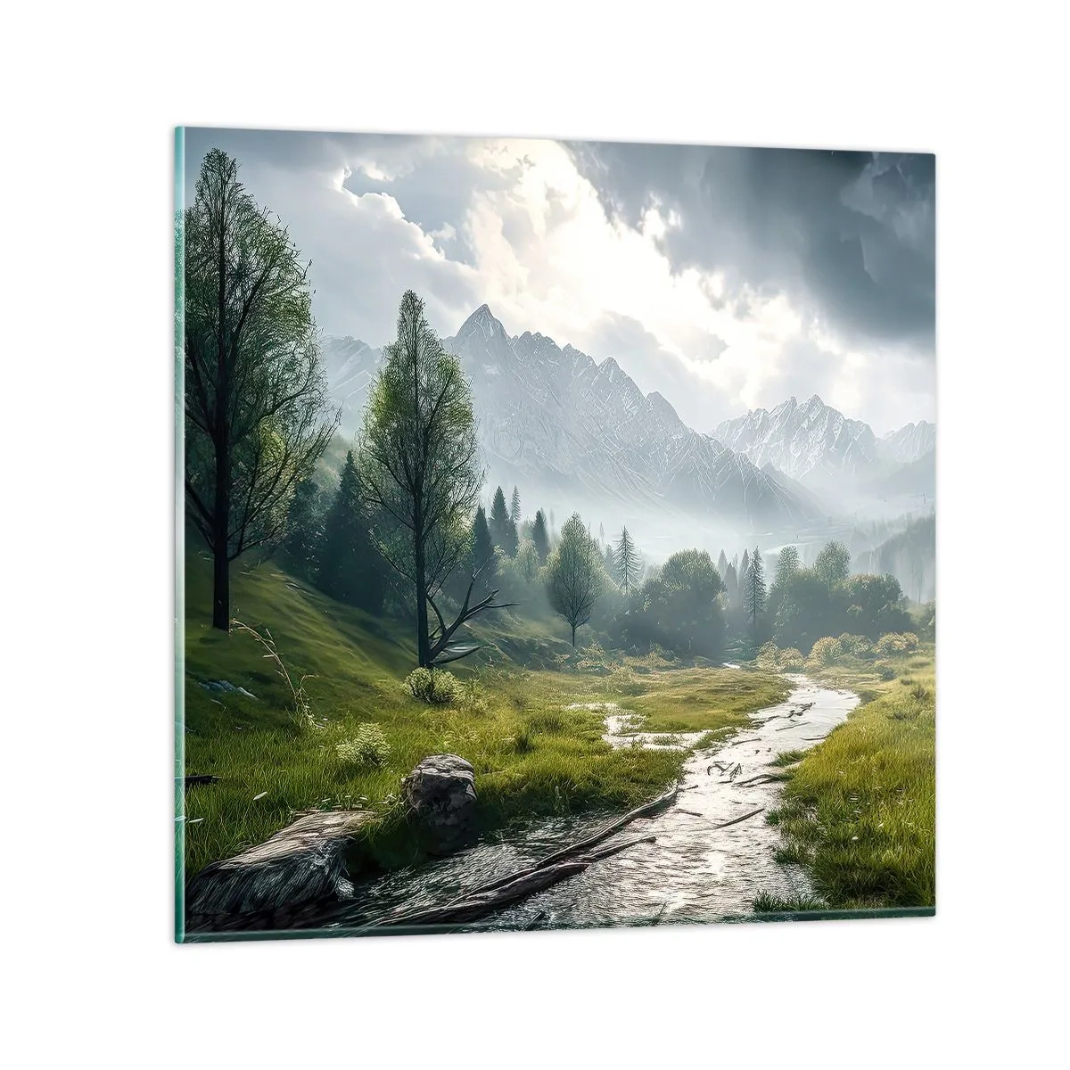 Üveg kép - Oda és vissza - 50x50 cm