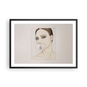 Poszter fehér keretben - Az elegancia és a szépség szimbóluma - 70x50 cm