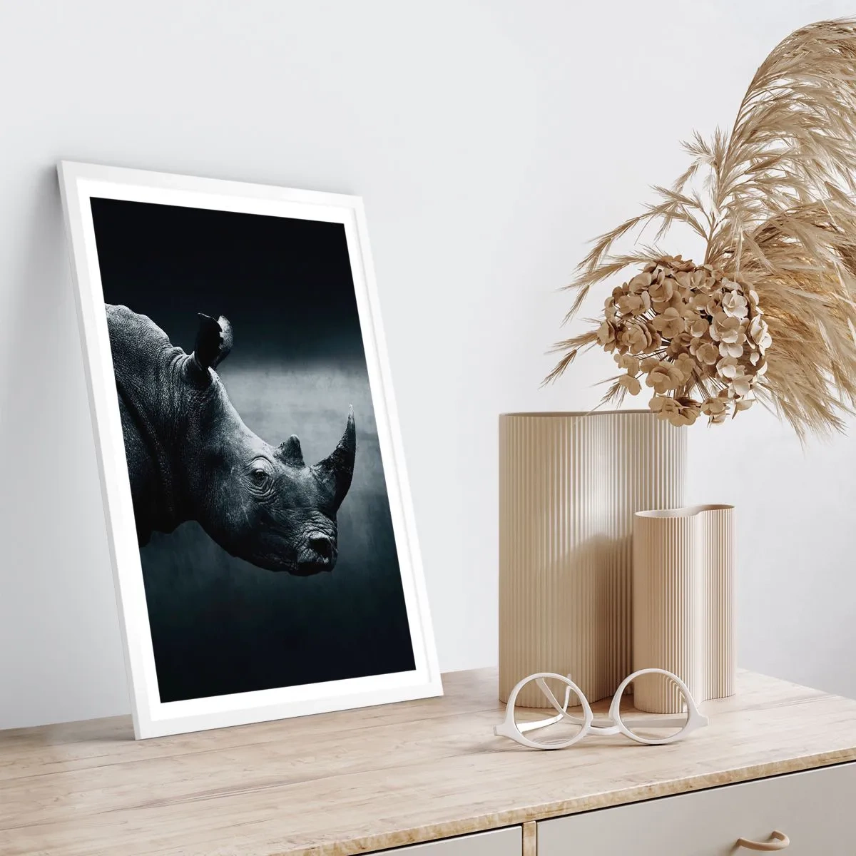 Poszter fekete keretben - Jobb profil - 70x100 cm