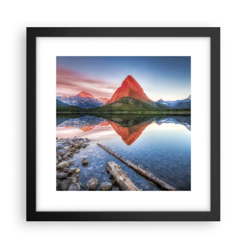 Poszter fehér keretben - Forróság és hideg - 30x30 cm
