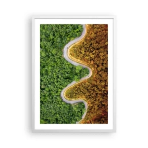 Poszter fekete keretben - Határok és áttörések - 50x70 cm