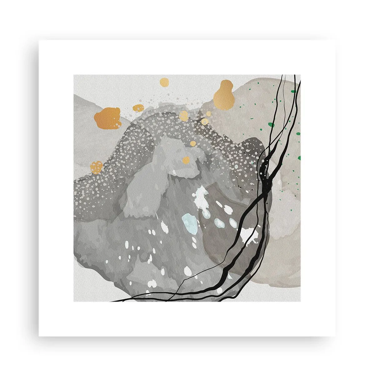 Poszter - Organikus kompozíció - 30x30 cm