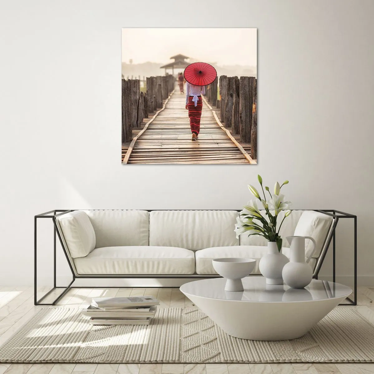 Üveg kép - A régi hídon - 60x60 cm