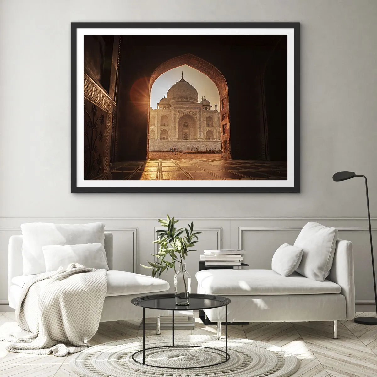 Poszter fehér keretben - A földöntúli szerelem emlékműve - 70x50 cm