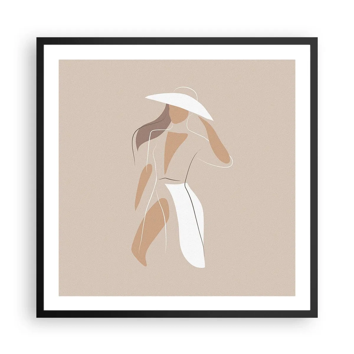 Poszter fehér keretben - A divat egy játék - 60x60 cm